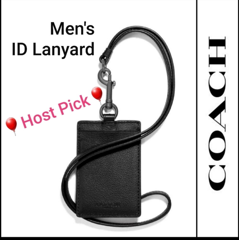 🆕️ 💯 Authentic Coach Men's ID Lanyard F31657